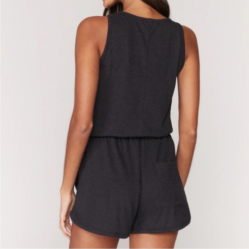 NWOT~SPIRITUAL GANGSTER (faded black kinda) perfect lounge romper w pockets SZ:S - Picture 4 of 11